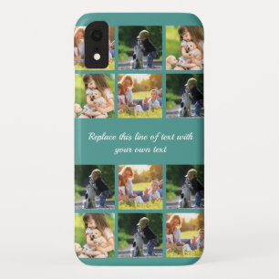 Personalise photo collage and text iPhone XR case