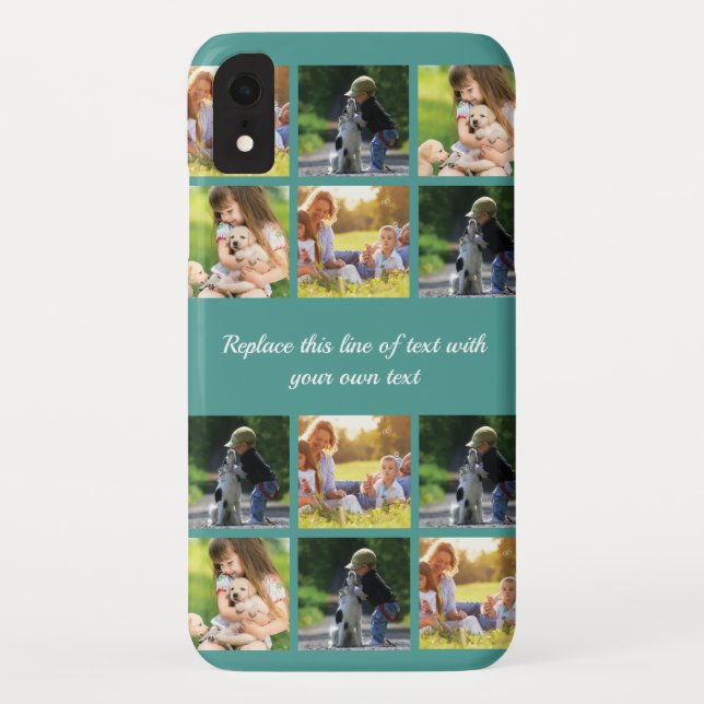 Personalise photo collage and text Case-Mate iPhone case (Back)