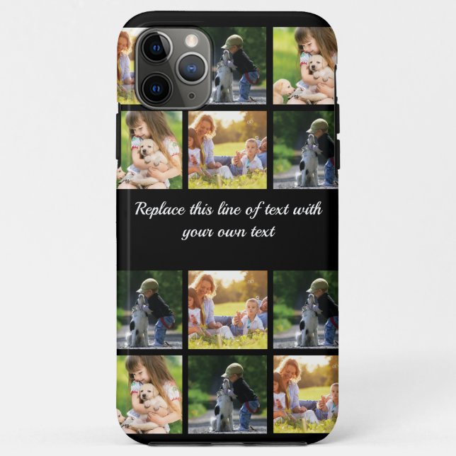 Personalise photo collage and text Case-Mate iPhone case (Back)