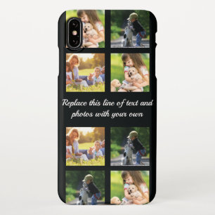 Personalise photo collage and text iPhone case