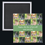 Personalise photo collage and text magnet<br><div class="desc">Personalise photo collage and text</div>