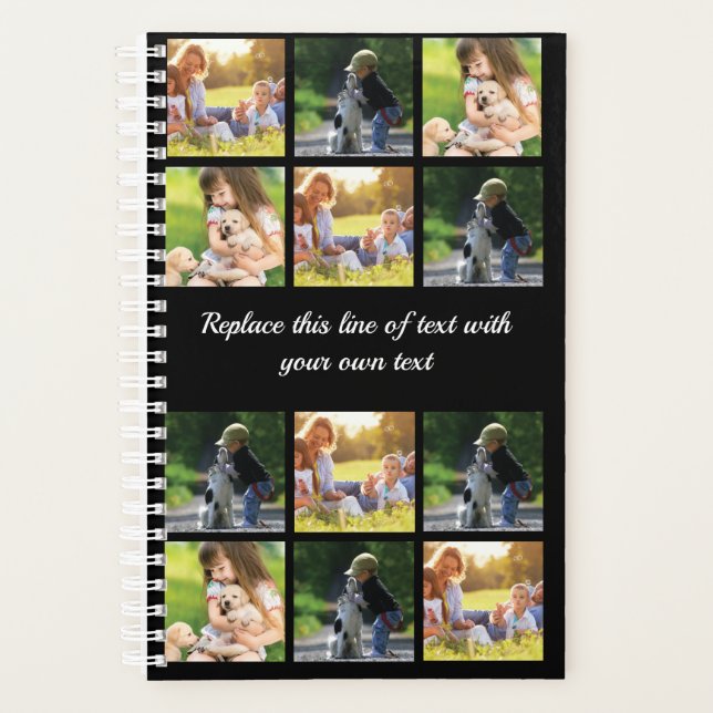 Personalise photo collage and text planner (Front)