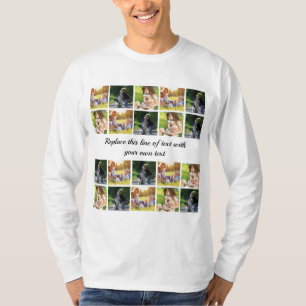 Personalise photo collage and text T-Shirt