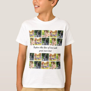 Personalise photo collage and text T-Shirt