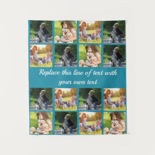 Personalise photo collage and text tapestry