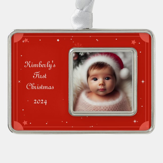 Personalise Photo Framed Ornament (Front)