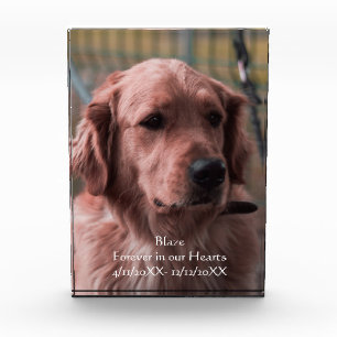 Personalise Photo Pet Memorial Keepsake  Block