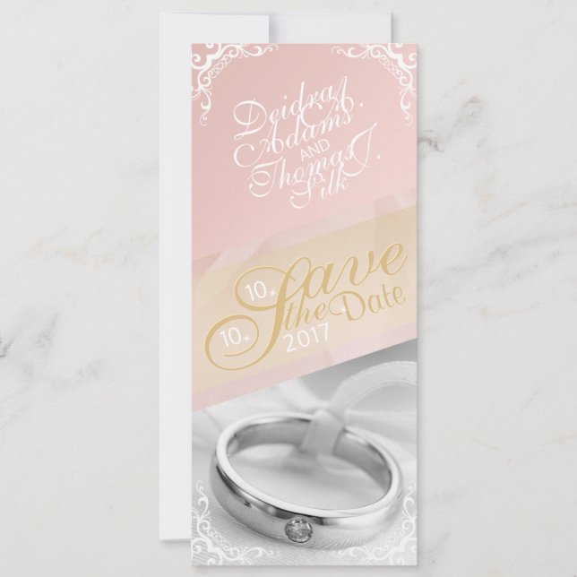 Personalise Photo Save the Date Card (Front)