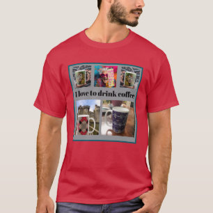 Personalise Photos, Create Your 5-place Panel T-Shirt