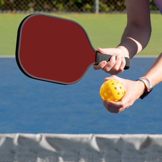 Personalise Pickleball Paddle, Pro Dark Red Pickleball Paddle (Insitu)
