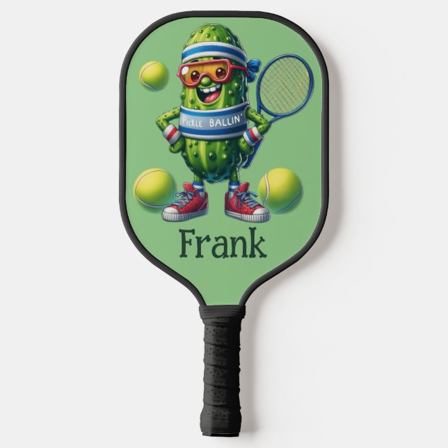 Personalise Pickleball Pickle Paddle (Back)