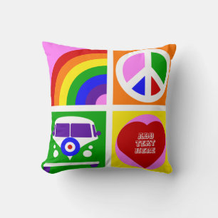Personalise Pop Art Camper Van Life Cushion