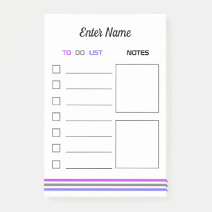Personalise Post-it Notes To Do List Notes Section