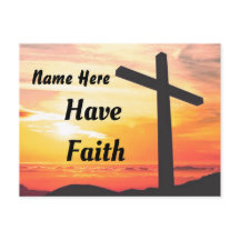 Personalise Postcard Have Faith
