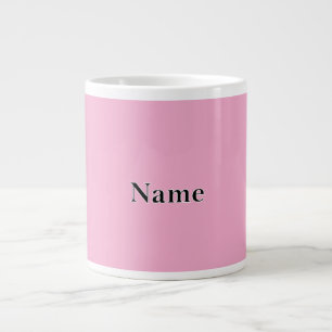 Personalise Precious Pink  Personalise With Name  Large Coffee Mug