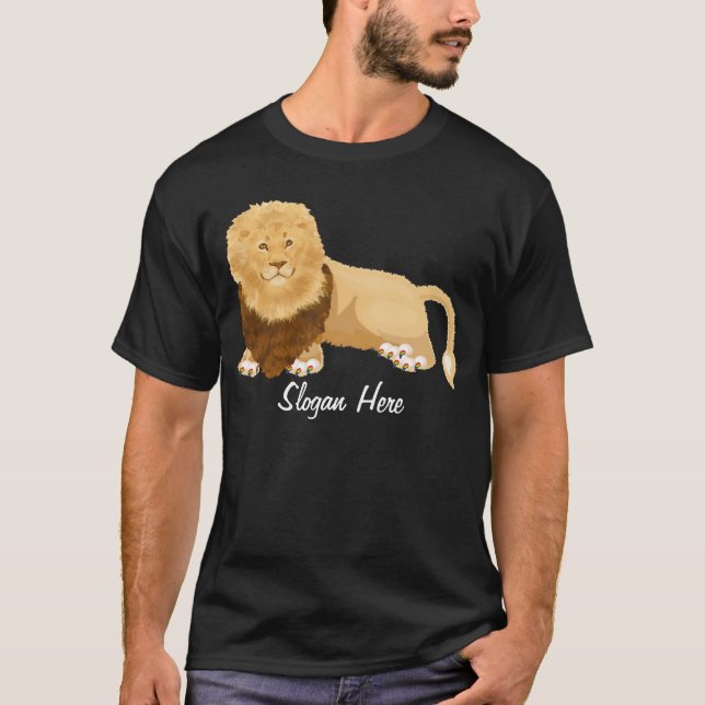 Personalise Pride Lion T-shirt (Front)