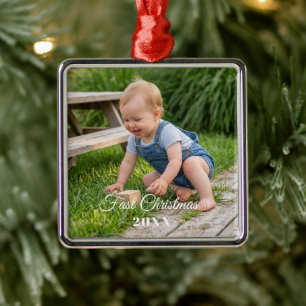 personalise professional Premium Square Metal Tree Decoration