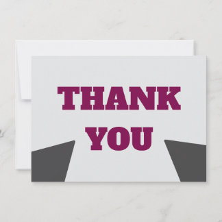 Personalise professional templet 4.5" x 6.25" thank you card