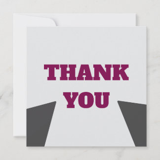 Personalise professional templet 5.25" x 5.25" thank you card