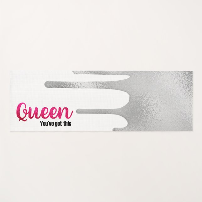 Personalise Queen You Got This Yoga Mat (Front (Horizontal))