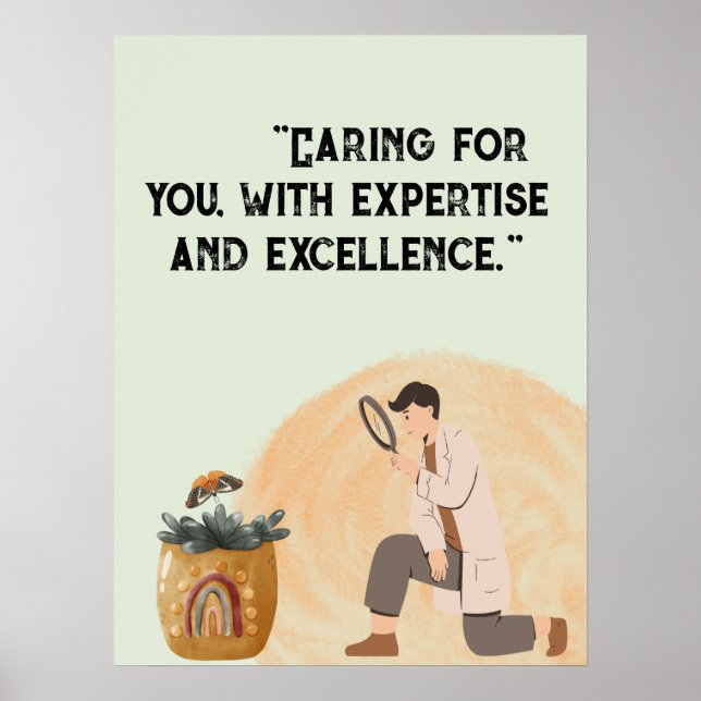 Personalise quotes for medical centre, hospital poster (Front)