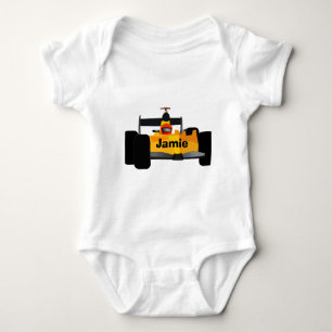 Personalise Race Car Birthday Party Gifts Baby Bodysuit