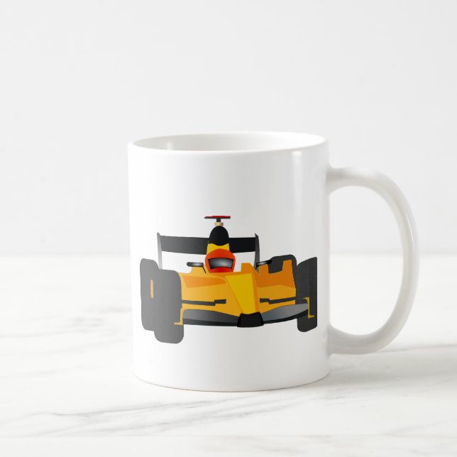 Personalise Race Car Birthday Party Gifts Coffee Mug (Right)