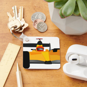 Personalise Race Car Birthday Party Gifts Key Ring
