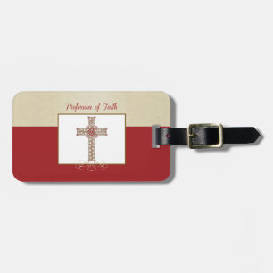 Personalise, RCIA Blessings on Profession of Faith Luggage Tag