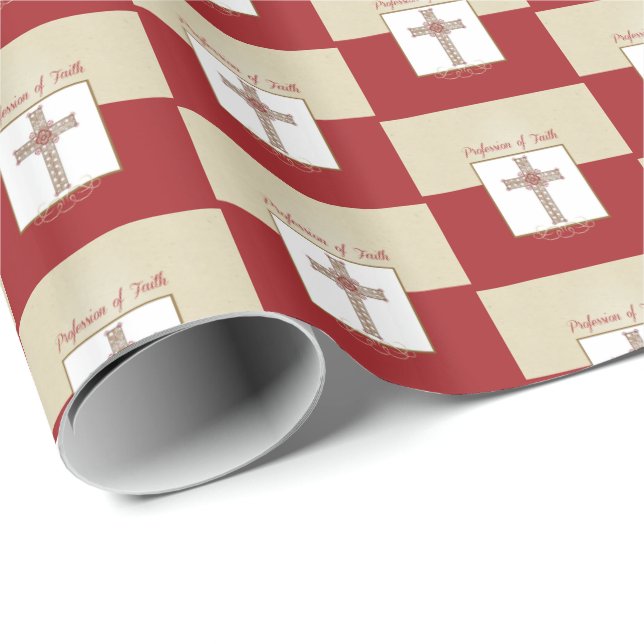 Personalise, RCIA Blessings on Profession of Faith Wrapping Paper (Roll Corner)