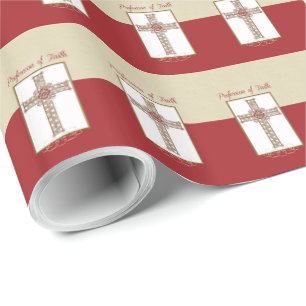 Personalise, RCIA Blessings on Profession of Faith Wrapping Paper