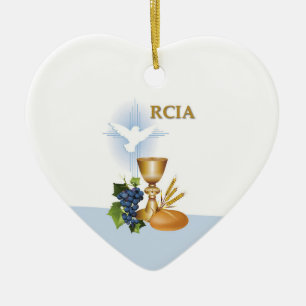 Personalise, RCIA Congrats Catholic Sacrament Ceramic Tree Decoration