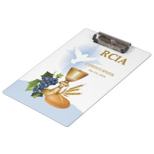 Personalise, RCIA Congrats Catholic Sacrament Clipboard