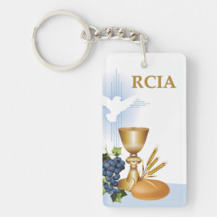 Personalise, RCIA Congrats Catholic Sacrament Key Ring
