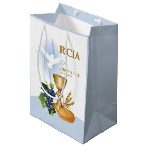 Personalise, RCIA Congrats Catholic Sacrament Medium Gift Bag