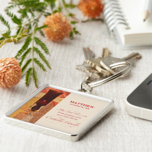 Personalise, RCIA Congratulations, Catholic, Red Key Ring