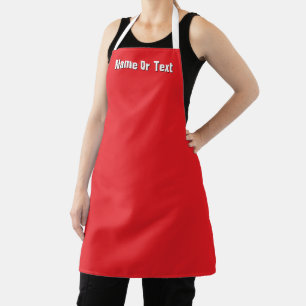 Personalise Red Kitchen Chef Baker Caterer  Apron