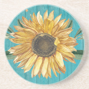 Personalise Red poppy flower   Coaster