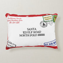 Personalise Red Snowflake Santa Letter Christmas