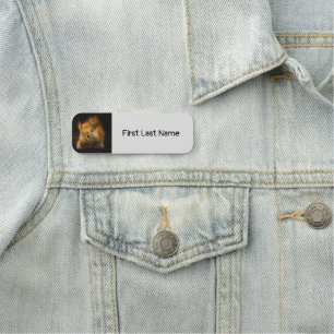 Personalise Red Squirrel Animal Name Tag