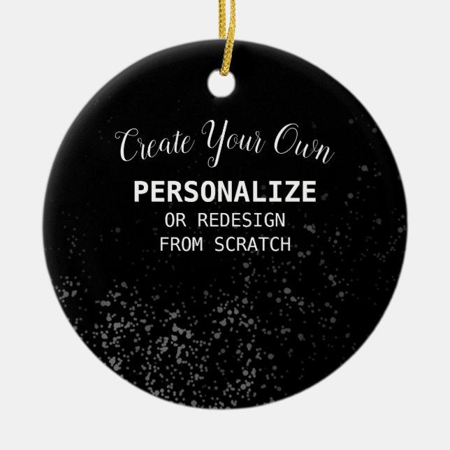 Personalise/Redesign - Create Your Own Ceramic Tree Decoration (Front)
