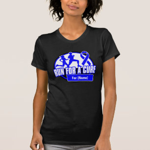 Personalise Run For a Cure - Colon Cancer T-Shirt
