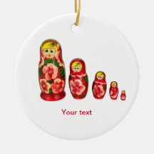 Personalise Russian Matryoshka nesting dolls