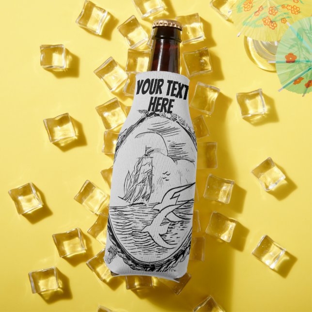 Personalise sailor  bottle cooler (In Situ Summer)