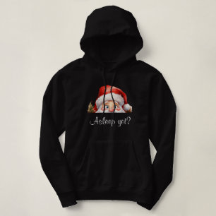 Personalise Santa Claus Peeking Asleep Yet?  Hoodie