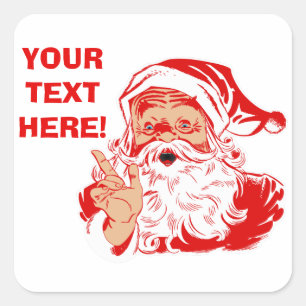 Personalise Santa Claus Stickers
