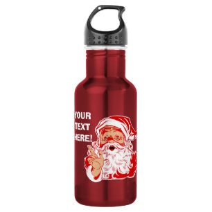Personalise Santa Claus Wateer Bottle