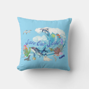 Personalise Save Our Seas Cushion