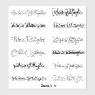 Personalise Script & Calligraphy Typography Name