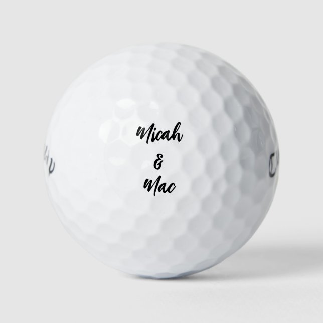 Personalise Script Names Callaway Warbird Golf Balls (Front)